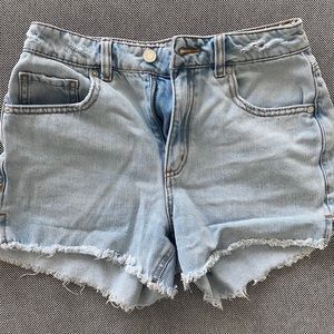 Light Washed Jean Shorts
